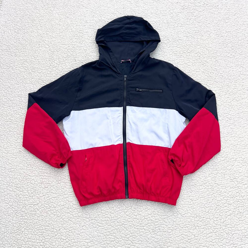 Brandy Melville Krissy Red White Blue Windbreaker